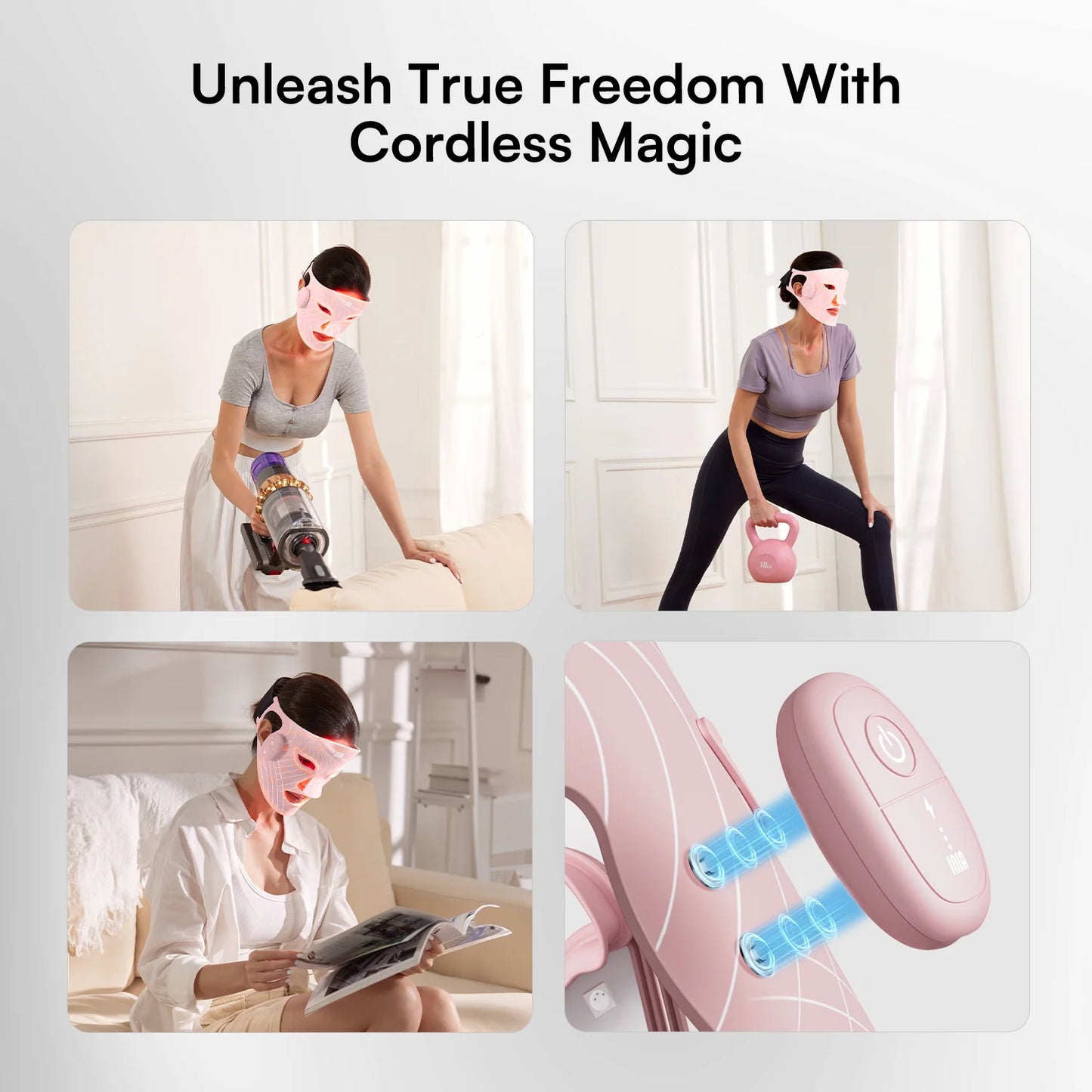 INIA Wireless Red Light Therapy Mask